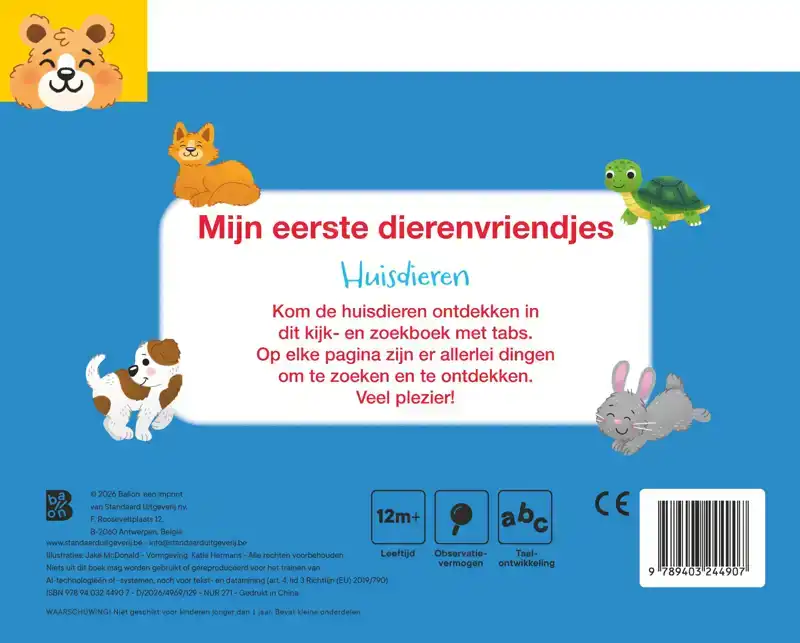 MIJN EERSTE DIERENVRIENDJES: HUISDIEREN