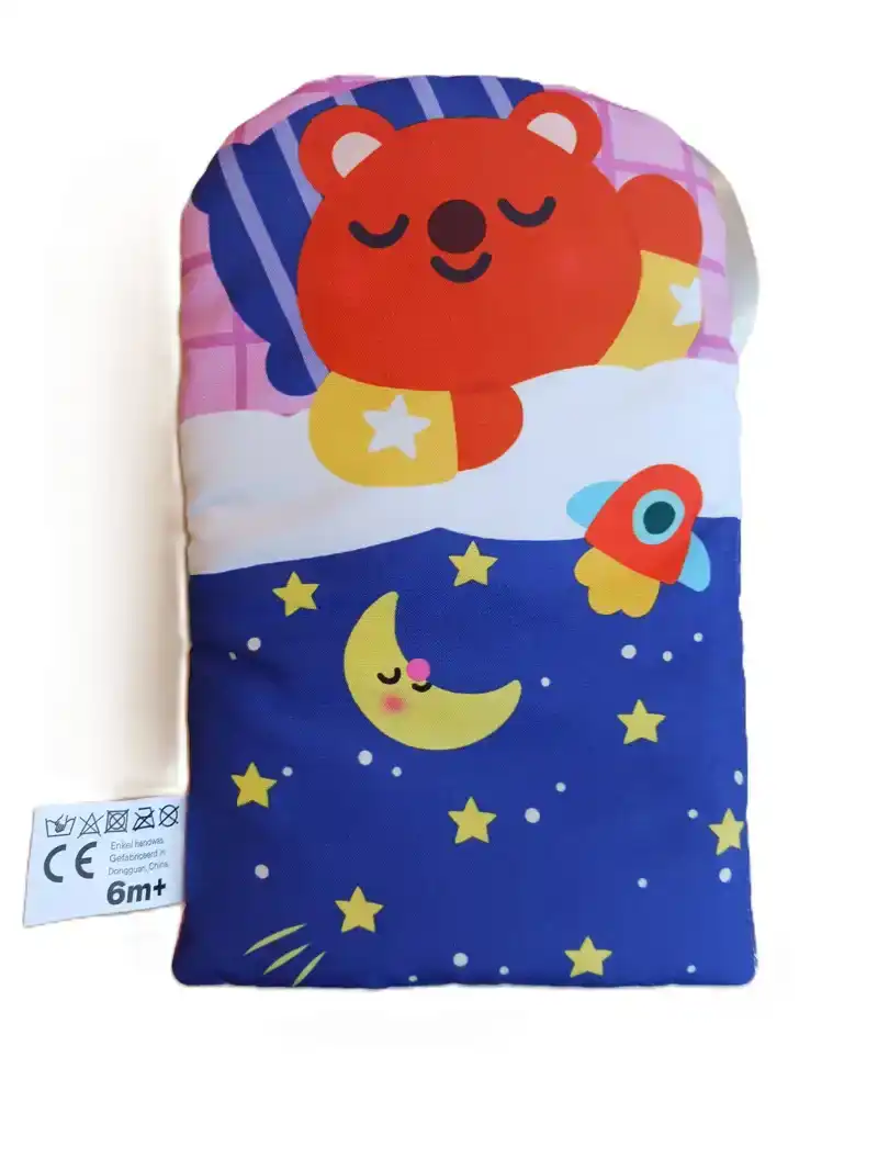 SLAAP LEKKER! LINNENBOEK MET DIERTJE OM IN BED TE LEGGEN: SL