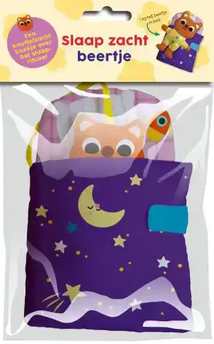 SLAAP LEKKER! LINNENBOEK MET DIERTJE OM IN BED TE LEGGEN: SL