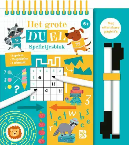 HET GROTE DUEL SPELLETJESBLOK 6+