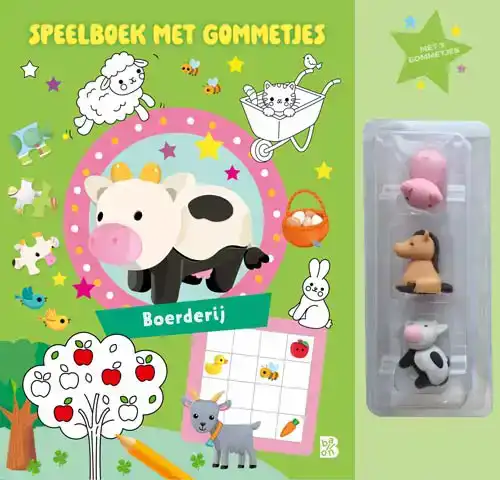 SPEELBOEK MET GOMMETJES: BOERDERIJ