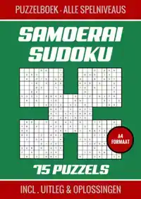 SAMOERAI SUDOKU - PUZZELBOEK MET 75 PUZZELS - ALLE SPELNIVEA