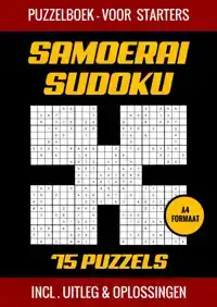 SAMOERAI SUDOKU - PUZZELBOEK VOOR STARTERS - 75 PUZZELS