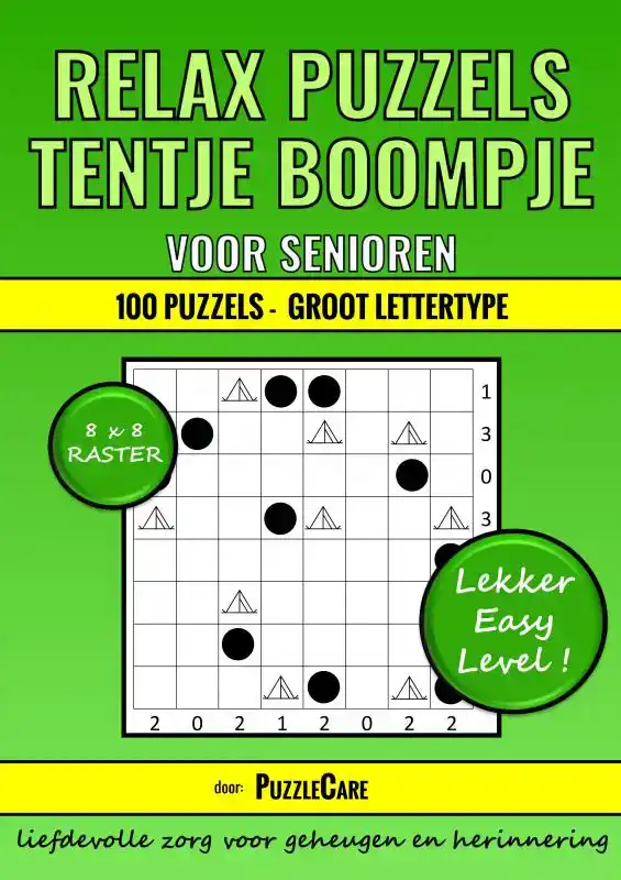 TENTJE BOOMPJE RELAX PUZZELS VOOR SENIOREN 8X8 RASTER - 100