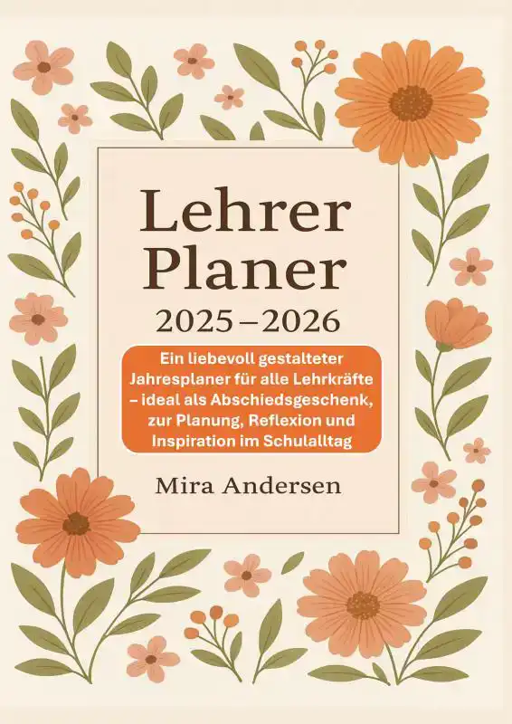 LEHRER PLANER 2025-2026: EIN LIEBEVOLL GESTALTETER JAHRESPLA