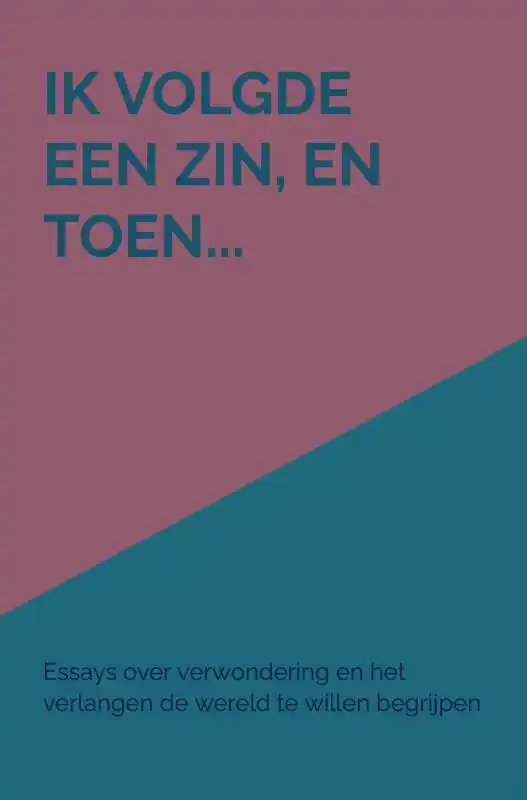 IK VOLGDE EEN ZIN, EN TOEN...