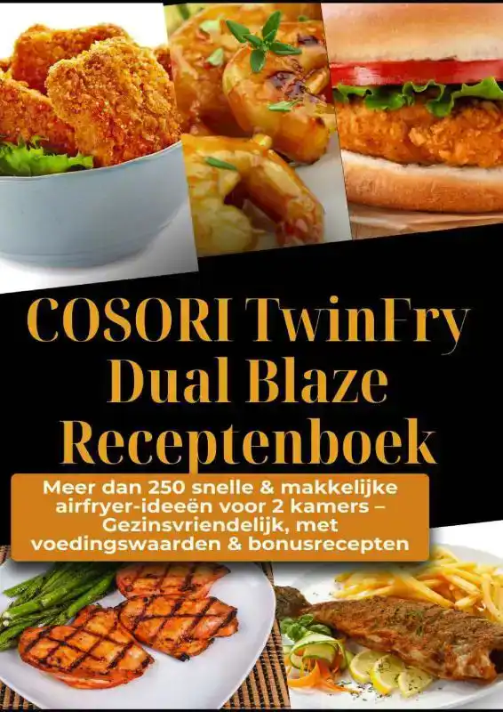 COSORI TWINFRY DUAL BLAZE RECEPTENBOEK: MEER DAN 250 SNELLE