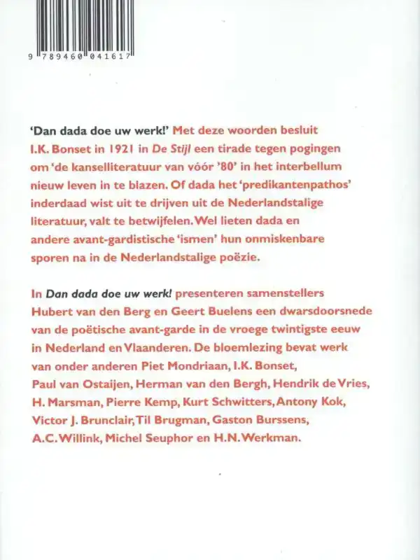 DAN DADA DOE UW WERK!