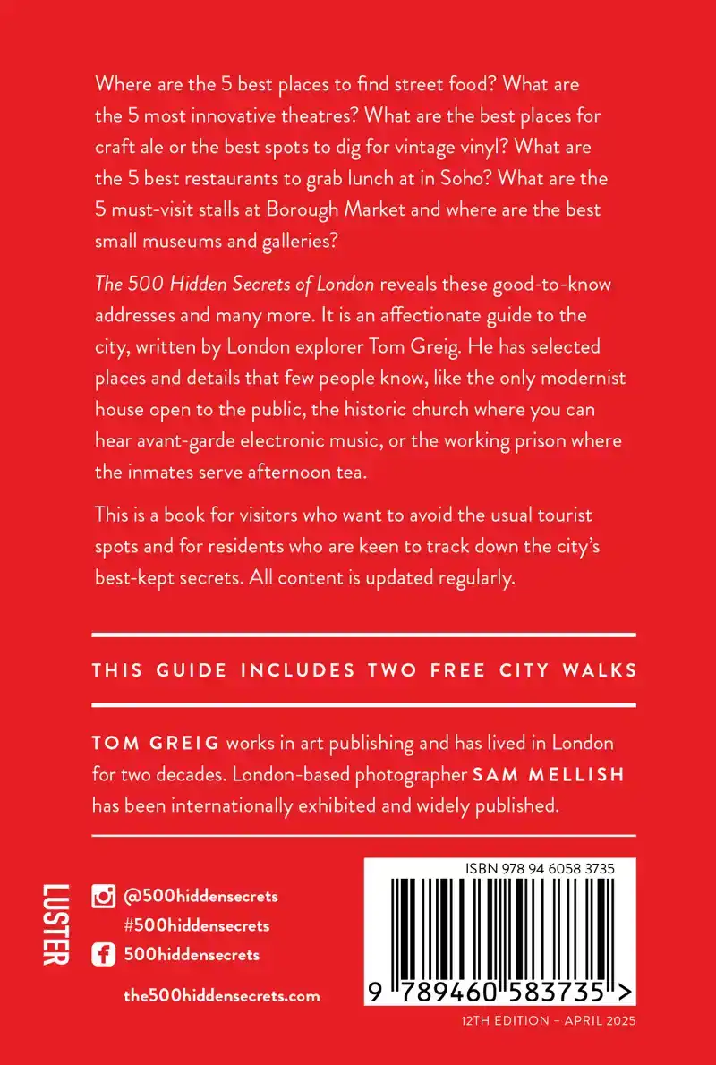 THE 500 HIDDEN SECRETS OF LONDON