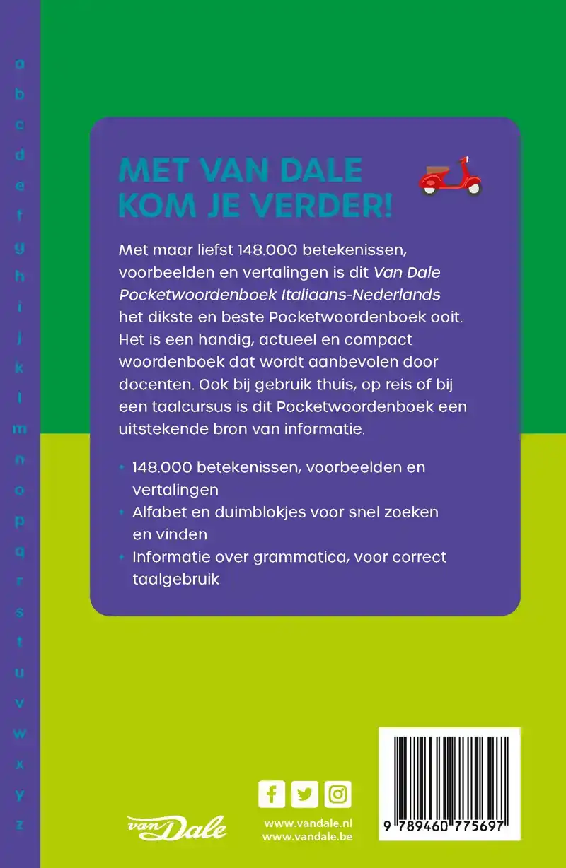 VAN DALE POCKETWOORDENBOEK ITALIAANS-NEDERLANDS