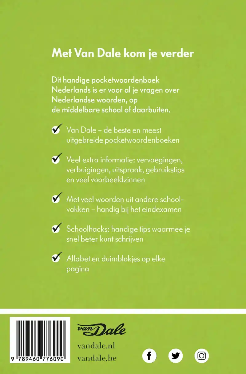 VAN DALE POCKETWOORDENBOEK NEDERLANDS