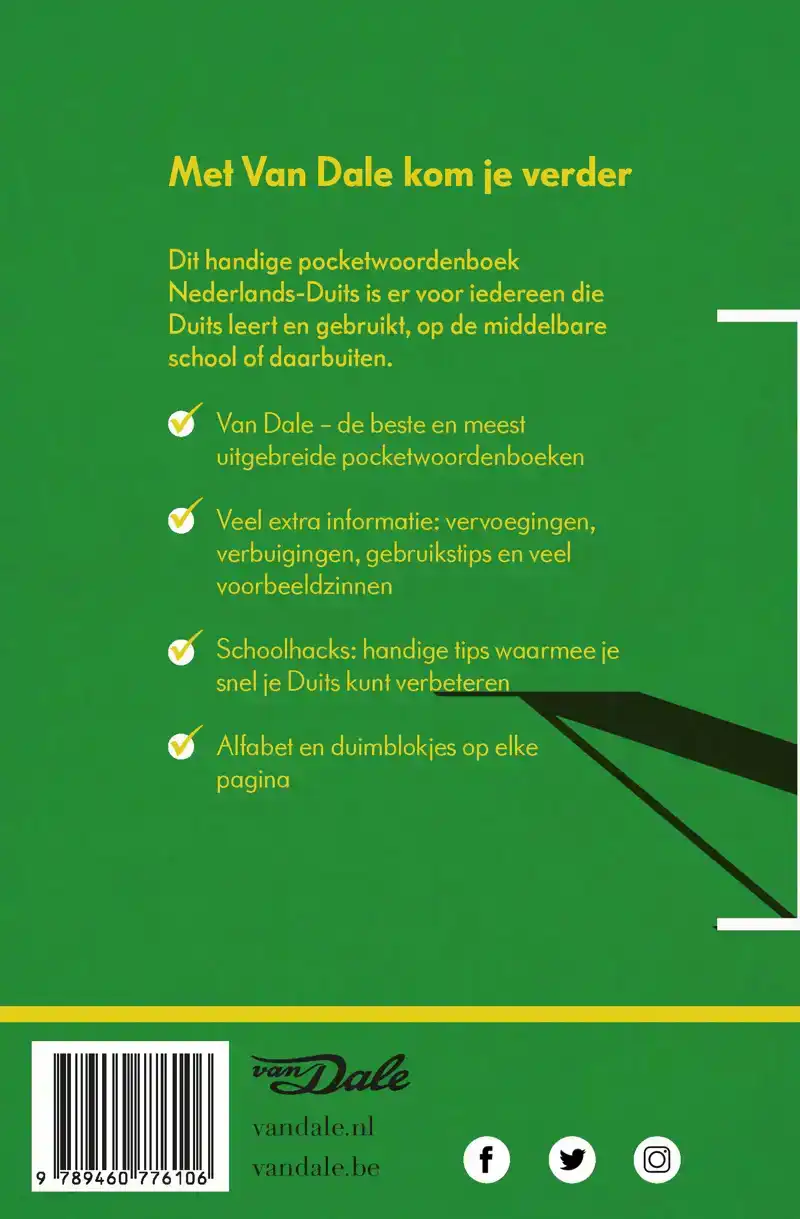 VAN DALE POCKETWOORDENBOEK NEDERLANDS-DUITS