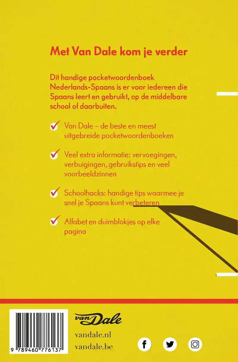 VAN DALE POCKETWOORDENBOEK NEDERLANDS-SPAANS