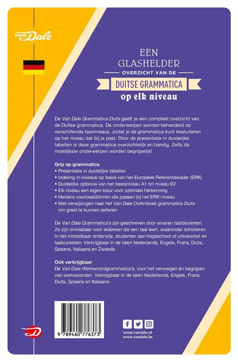 VAN DALE GRAMMATICA DUITS