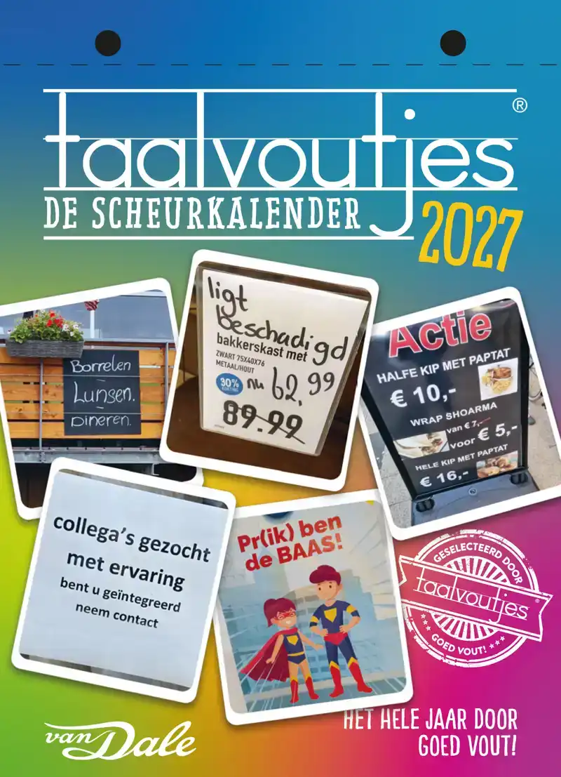 TAALVOUTJES - DE SCHEURKALENDER 2027