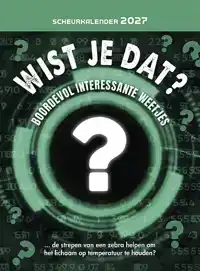 SCHEURKALENDER 2027 WIST JE DAT?