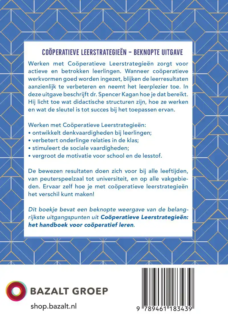 COOPERATIEVE LEERSTRATEGIEEN - BEKNOPTE UITGAVE