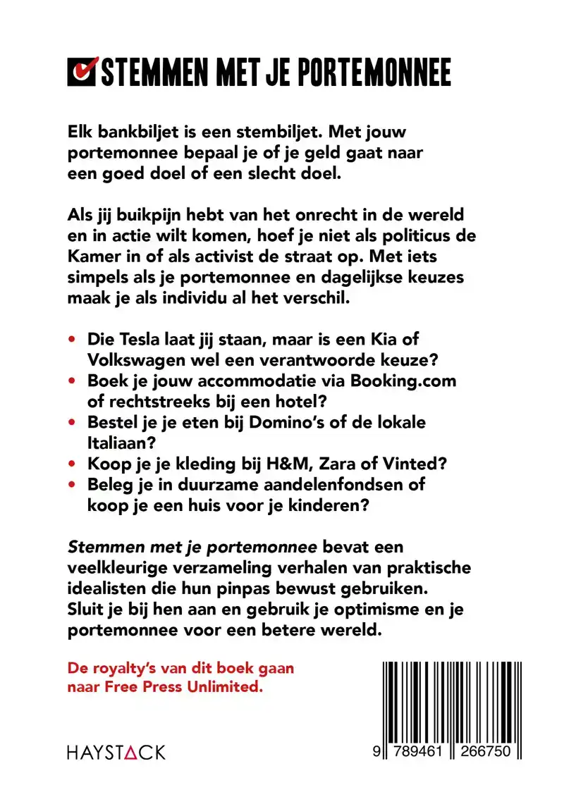 STEMMEN MET JE PORTEMONNEE