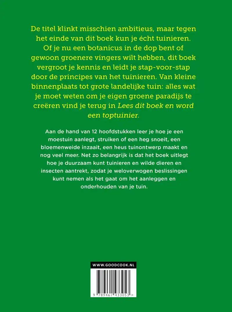 LEES DIT BOEK EN WORD EEN TOPTUINIER