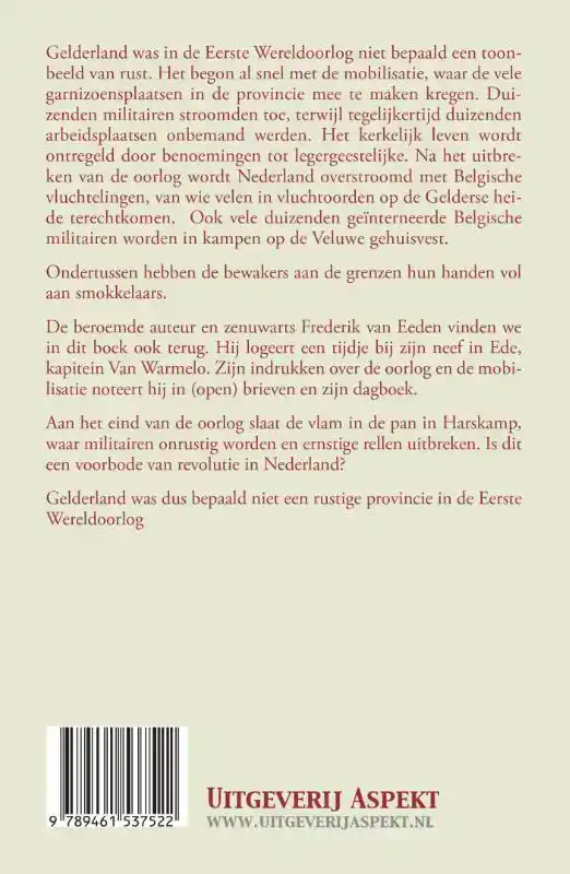 GELDERLAND EN DE EERSTE WERELDOORLOG