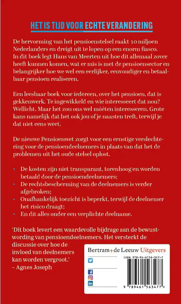 ONS PENSIOEN, ONS GELD