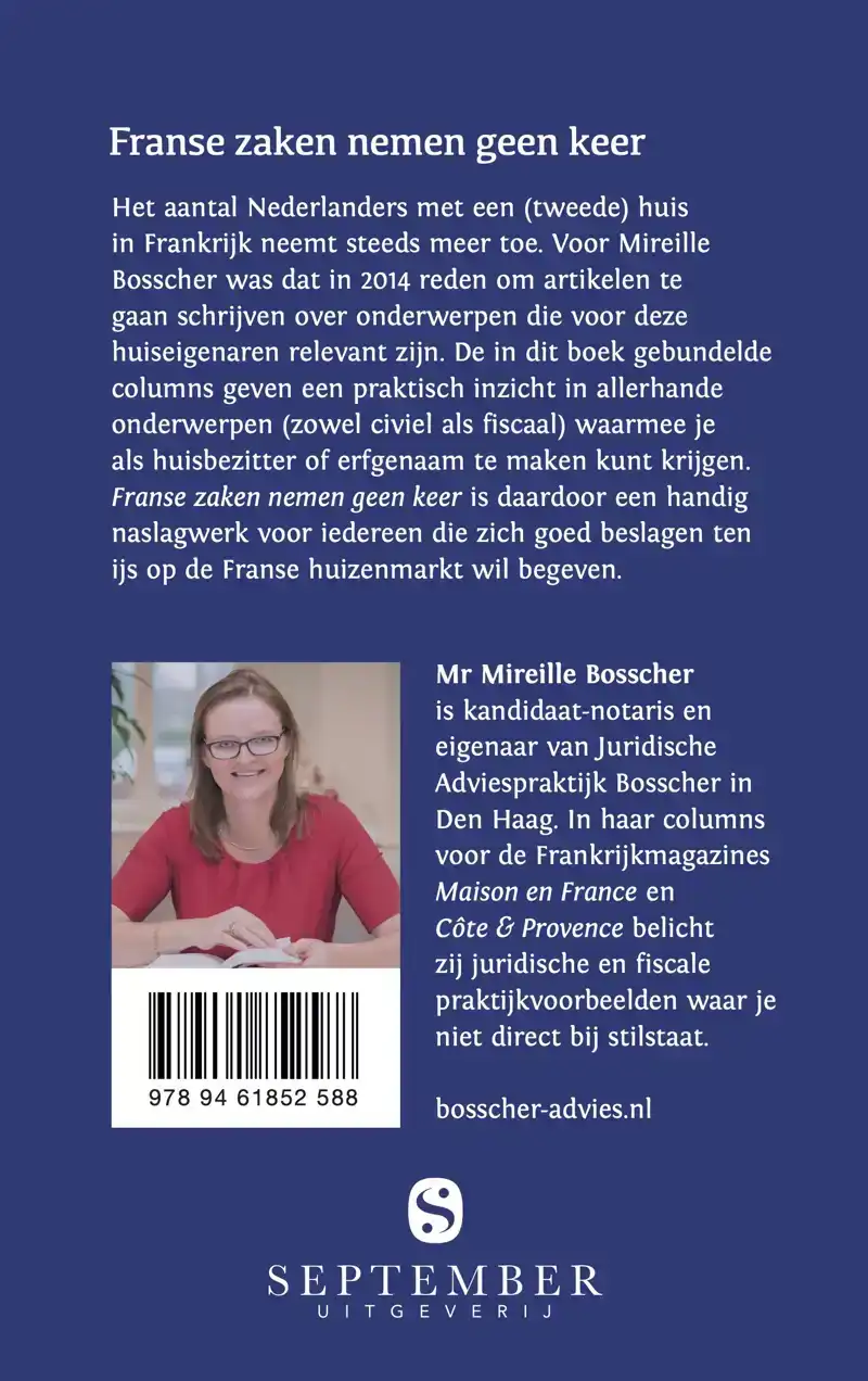 FRANSE ZAKEN NEMEN GEEN KEER