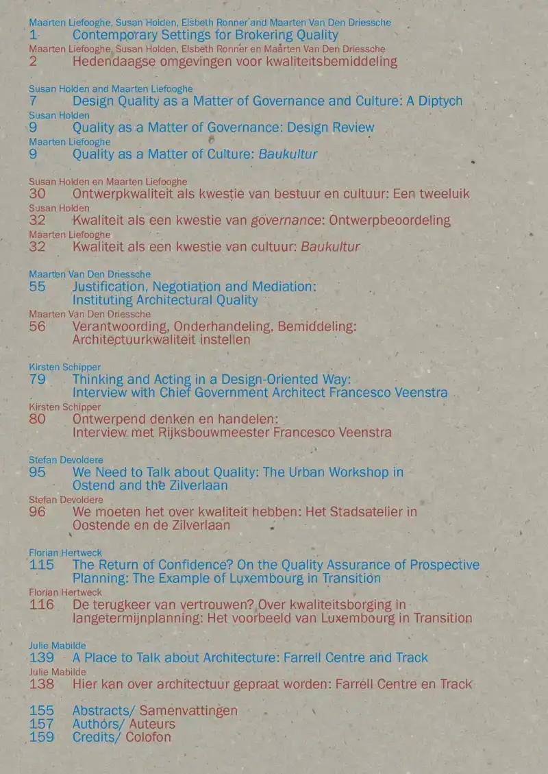 OASE JOURNAL FOR ARCHITECTURE # 120