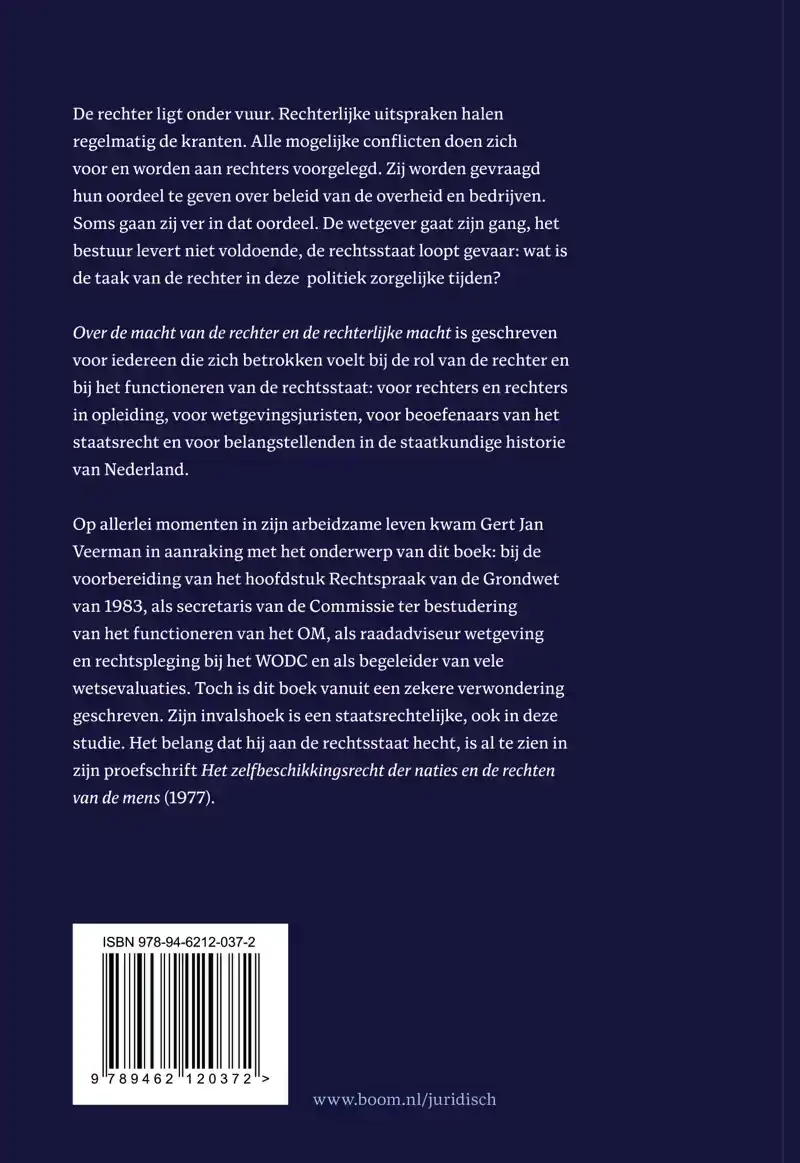 OVER DE MACHT VAN DE RECHTER EN DE RECHTERLIJKE MACHT