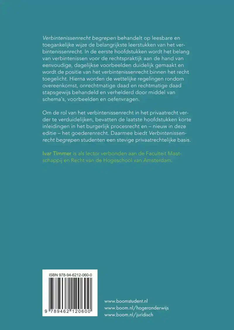 VERBINTENISSENRECHT BEGREPEN