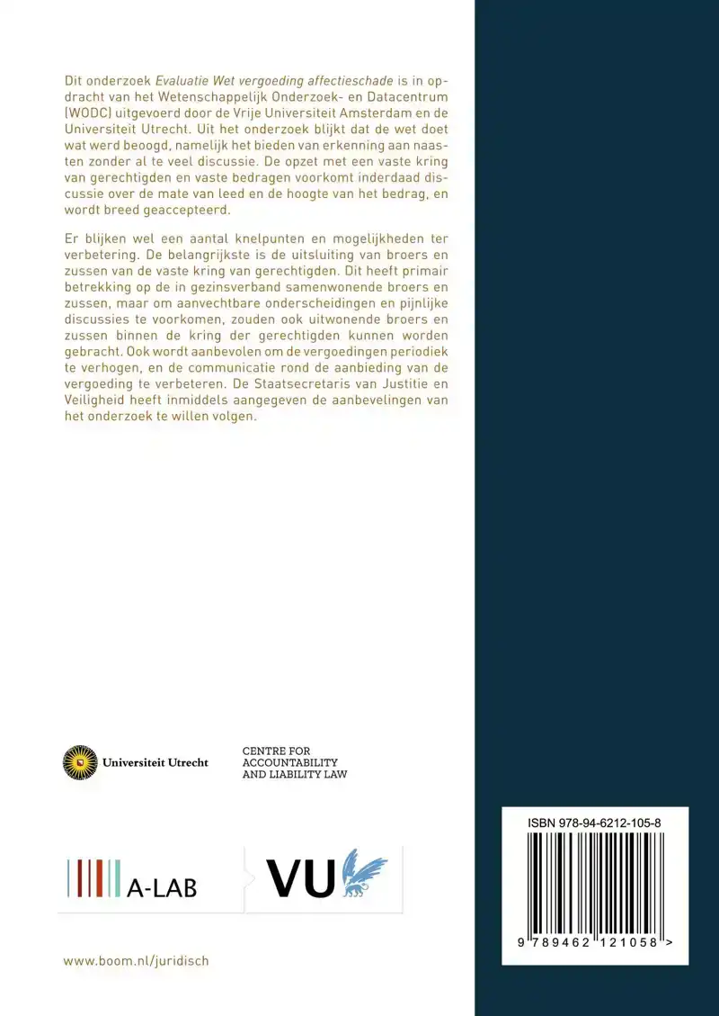 EVALUATIE WET VERGOEDING AFFECTIESCHADE
