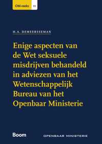 ENIGE ASPECTEN VAN DE WET SEKSUELE MISDRIJVEN BEHANDELD IN A
