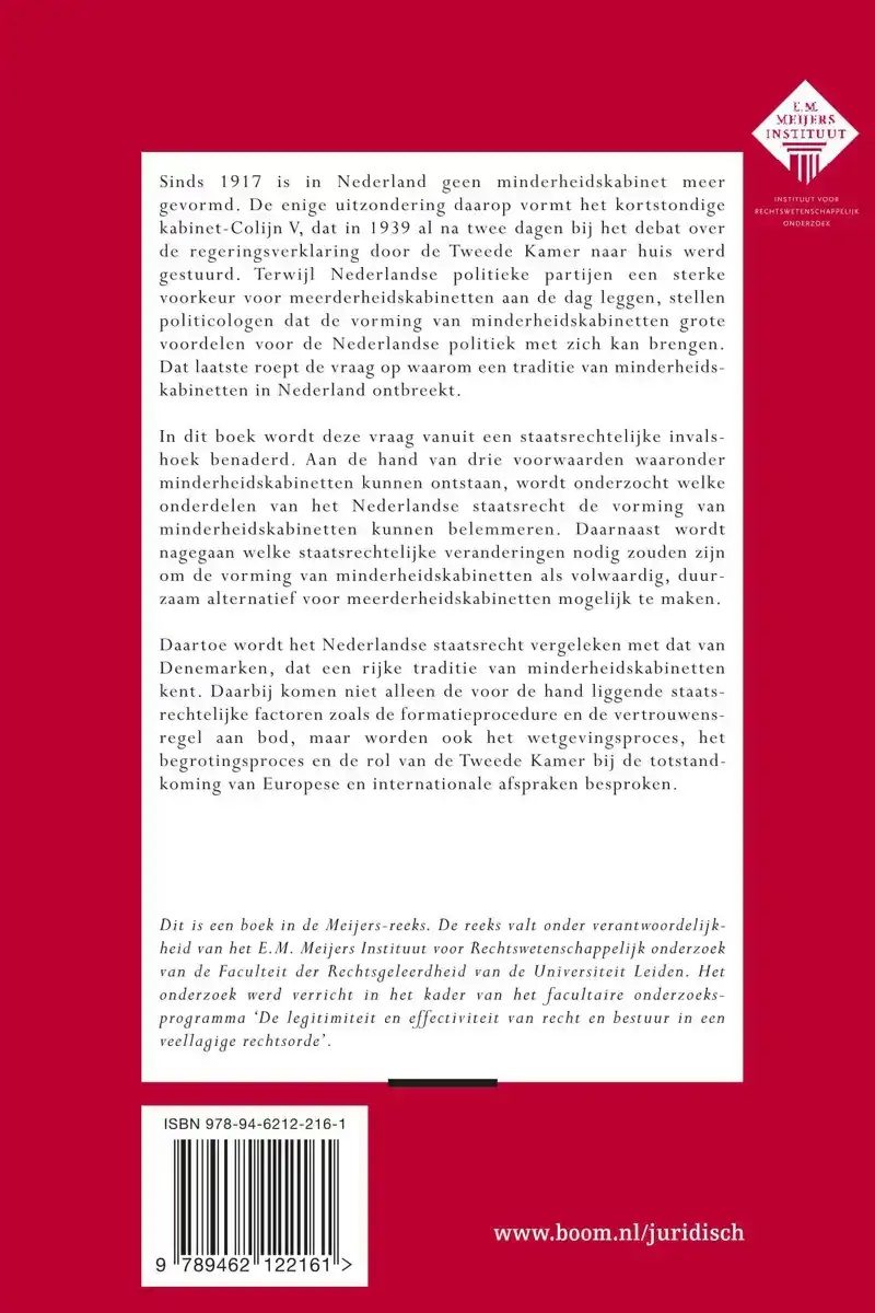 MINDERHEIDSKABINETTEN IN NEDERLAND EN DENEMARKEN