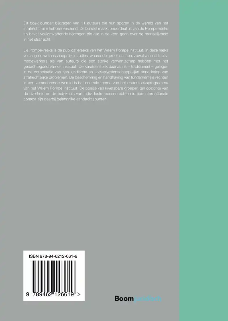 OPSTELLEN OVER MENSELIJKHEID IN HET STRAFRECHT