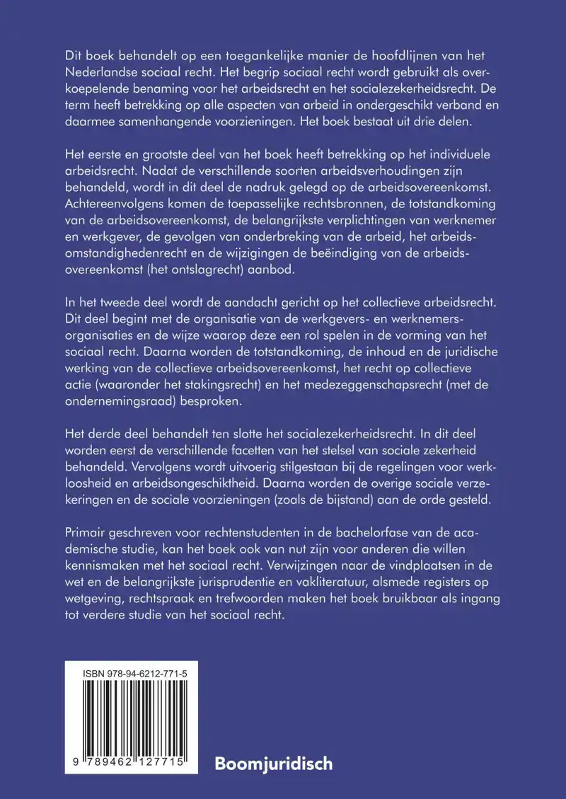 INLEIDING NEDERLANDS SOCIAAL RECHT