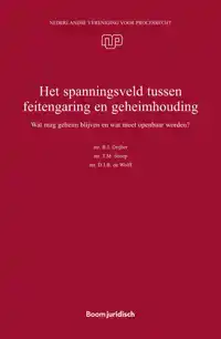 HET SPANNINGSVELD TUSSEN FEITENGARING EN GEHEIMHOUDING