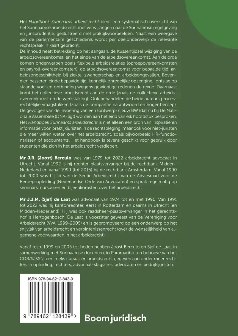 HANDBOEK SURINAAMS ARBEIDSRECHT
