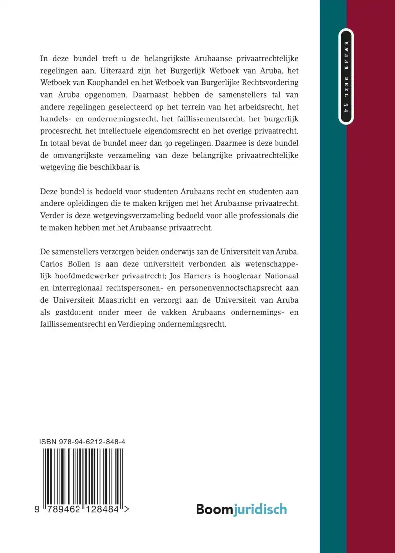 WETGEVING ARUBAANS PRIVAATRECHT 2023/2024