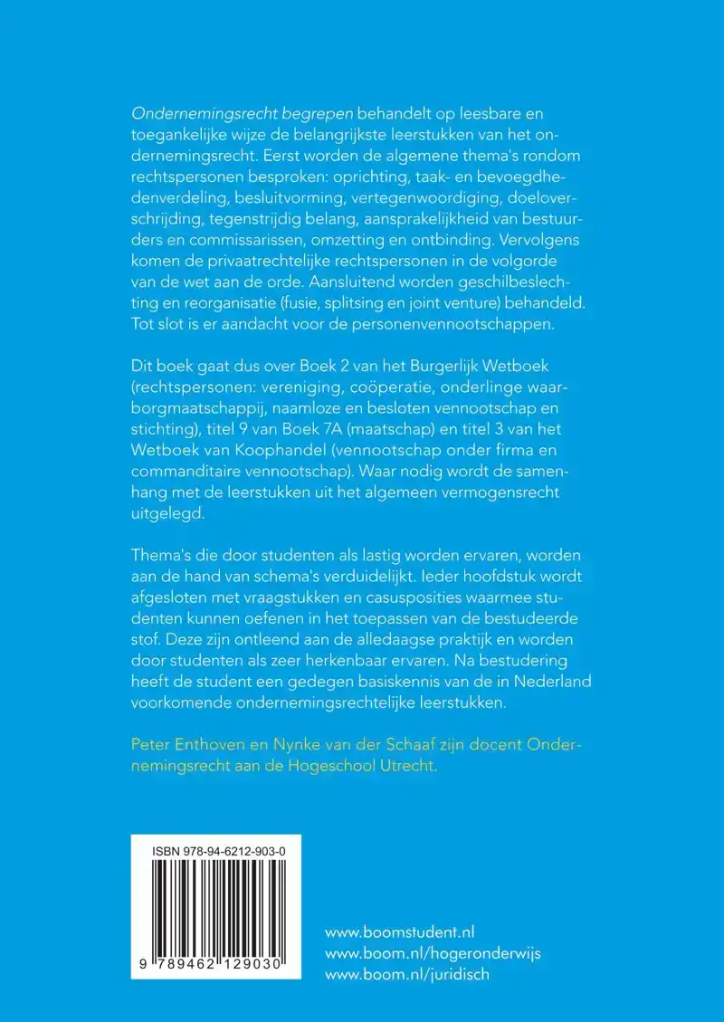 ONDERNEMINGSRECHT BEGREPEN