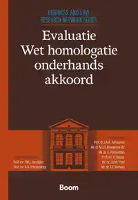 EVALUATIE WET HOMOLOGATIE ONDERHANDS AKKOORD