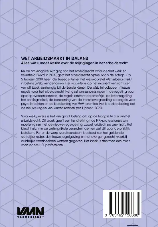 WET ARBEIDSMARKT IN BALANS