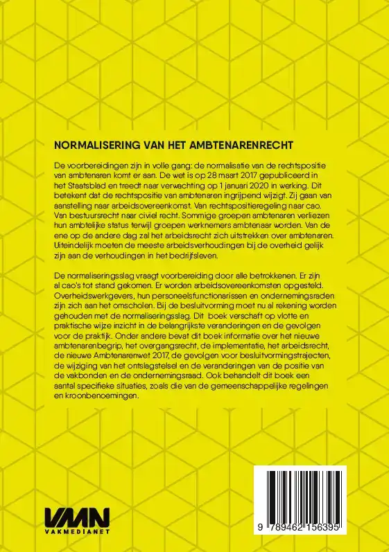 NORMALISERING VAN HET AMBTENARENRECHT