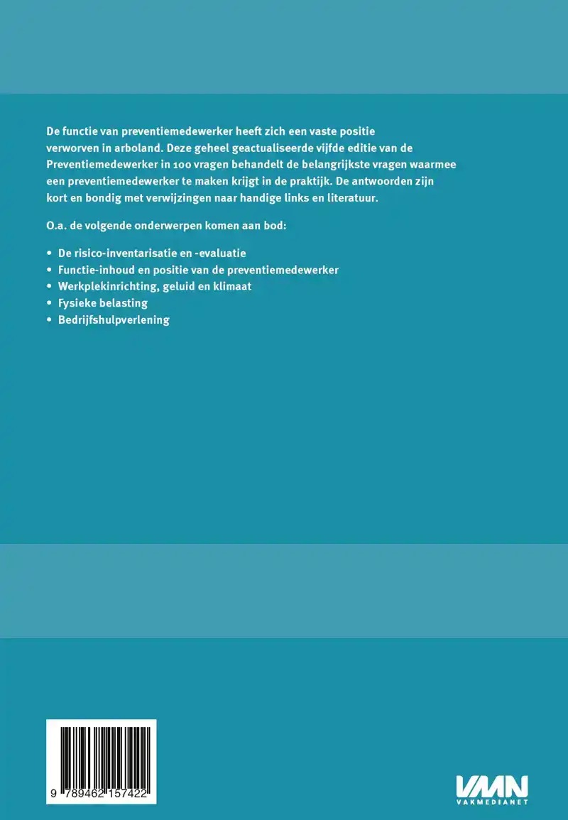 PREVENTIEMEDEWERKER IN 100 VRAGEN