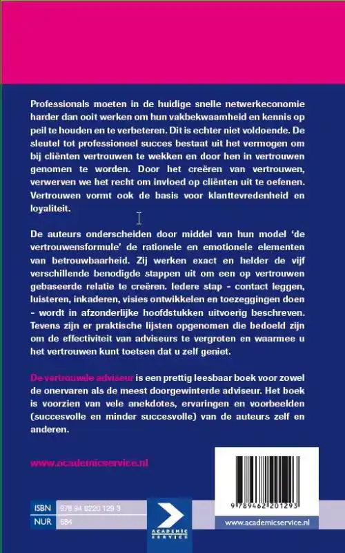 DE VERTROUWDE ADVISEUR