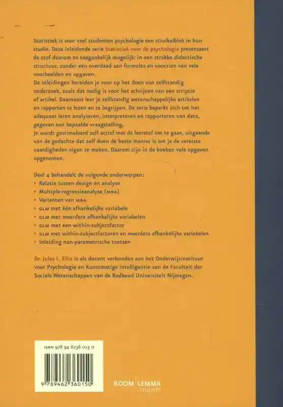 STATISTIEK VOOR DE PSYCHOLOGIE