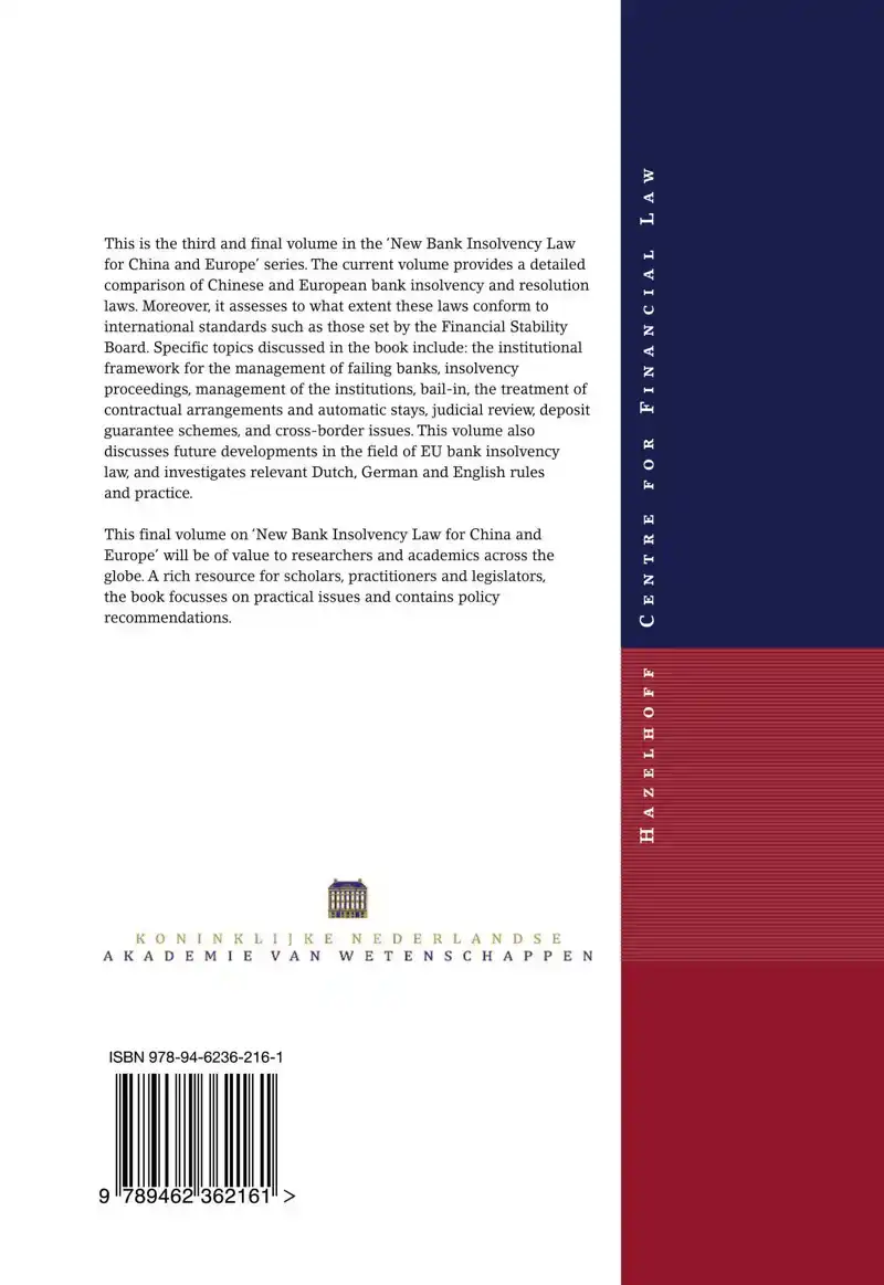 NEW BANK INSOLVENCY LAW FOR CHINA AND EUROPE