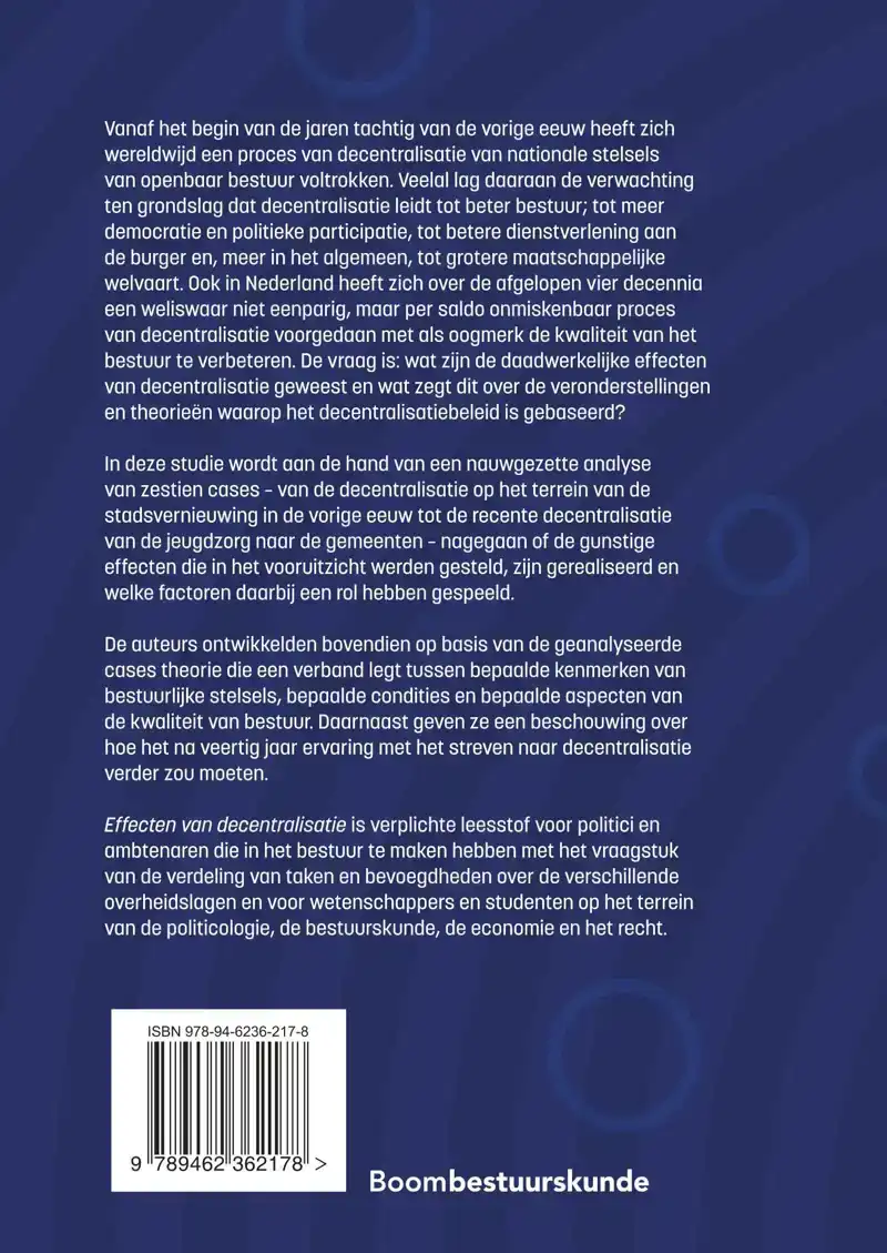 EFFECTEN VAN DECENTRALISATIE