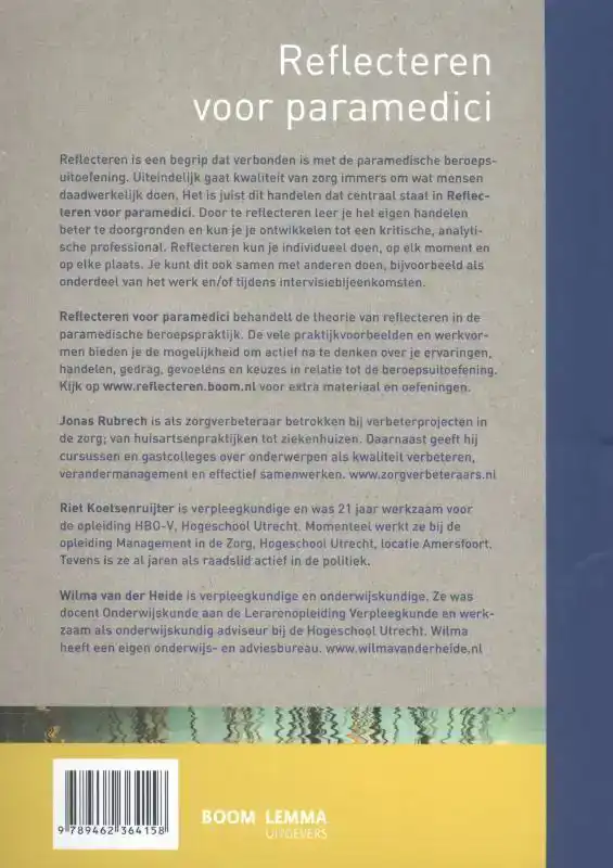 REFLECTEREN VOOR PARAMEDICI