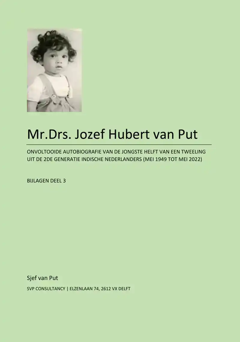 MR.DRS. JOZEF HUBERT VAN PUT - BIJLAGE 3