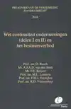 WET CONTINUITEIT ONDERNEMINGEN EN HET BESTUURSVERBOD