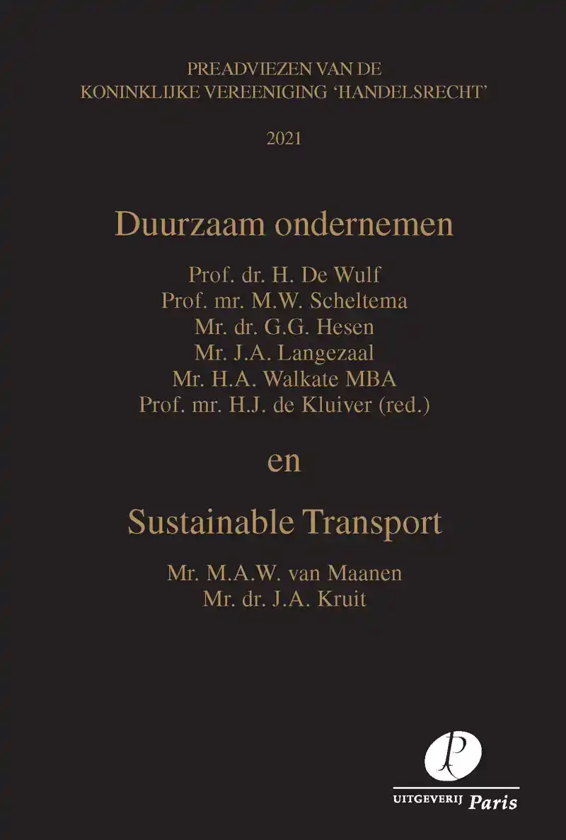 DUURZAAM ONDERNEMEN EN SUSTAINABLE TRANSPORT
